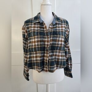 American Eagle Multicolor Plaid Shirt